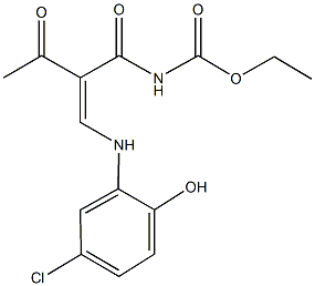494766-30-2 ethyl 2-acetyl-3-(5-chloro-2-hydroxyanilino)acryloylcarbamate