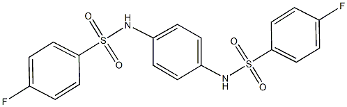 4-fluoro-N-(4-{[(4-fluorophenyl)sulfonyl]amino}phenyl)benzenesulfonamide Structure