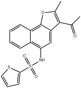 N-(3-acetyl-2-methylnaphtho[1,2-b]furan-5-yl)-2-thiophenesulfonamide Structure