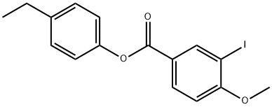 4-ethylphenyl 3-iodo-4-methoxybenzoate Structure