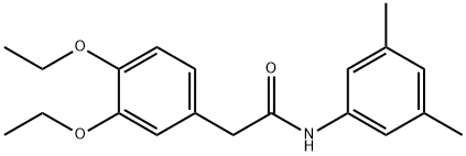 2-(3,4-diethoxyphenyl)-N-(3,5-dimethylphenyl)acetamide Structure