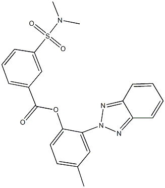 494839-78-0 2-(2H-1,2,3-benzotriazol-2-yl)-4-methylphenyl 3-[(dimethylamino)sulfonyl]benzoate