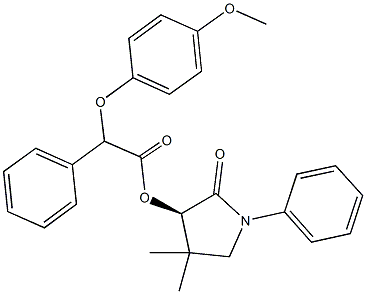 4,4-dimethyl-2-oxo-1-phenyl-3-pyrrolidinyl (4-methoxyphenoxy)(phenyl)acetate|