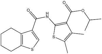 isopropyl 4,5-dimethyl-2-[(4,5,6,7-tetrahydro-1-benzothien-3-ylcarbonyl)amino]-3-thiophenecarboxylate|