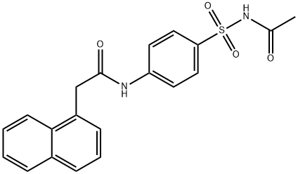 N-{4-[(acetylamino)sulfonyl]phenyl}-2-(1-naphthyl)acetamide Structure