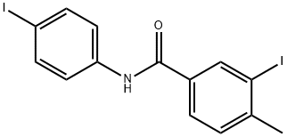 3-iodo-N-(4-iodophenyl)-4-methylbenzamide Structure