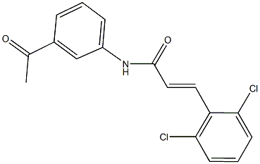 N-(3-acetylphenyl)-3-(2,6-dichlorophenyl)acrylamide Structure