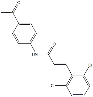 496034-60-7 N-(4-acetylphenyl)-3-(2,6-dichlorophenyl)acrylamide