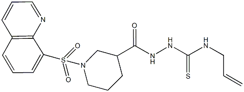 496775-71-4 N-allyl-2-{[1-(8-quinolinylsulfonyl)-3-piperidinyl]carbonyl}hydrazinecarbothioamide