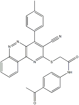 496784-81-7 N-(4-acetylphenyl)-2-{[3-cyano-4-(4-methylphenyl)pyrido[3,2-c]cinnolin-2-yl]sulfanyl}acetamide
