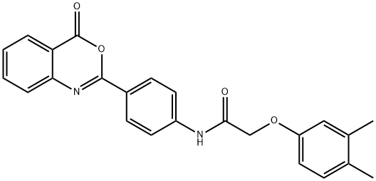 496913-21-4 2-(3,4-dimethylphenoxy)-N-[4-(4-oxo-4H-3,1-benzoxazin-2-yl)phenyl]acetamide