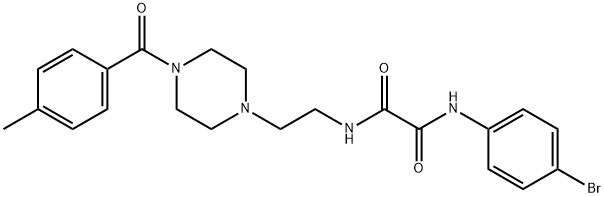 N~1~-(4-bromophenyl)-N~2~-{2-[4-(4-methylbenzoyl)-1-piperazinyl]ethyl}ethanediamide,496950-08-4,结构式