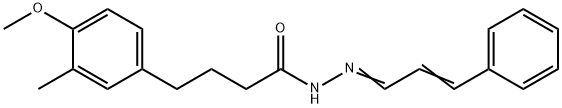4-(4-methoxy-3-methylphenyl)-N'-(3-phenyl-2-propenylidene)butanohydrazide,496958-92-0,结构式