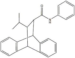 496959-85-4 16-isopropyl-N-phenyltetracyclo[6.6.2.0~2,7~.0~9,14~]hexadeca-2,4,6,9,11,13-hexaene-15-carboxamide