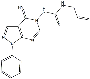 N-allyl-N'-(4-imino-1-phenyl-1,4-dihydro-5H-pyrazolo[3,4-d]pyrimidin-5-yl)thiourea|