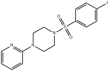 1-[(4-iodophenyl)sulfonyl]-4-(2-pyridinyl)piperazine Struktur
