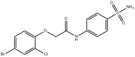 497081-40-0 N-[4-(aminosulfonyl)phenyl]-2-(4-bromo-2-chlorophenoxy)acetamide