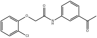N-(3-acetylphenyl)-2-(2-chlorophenoxy)acetamide Struktur