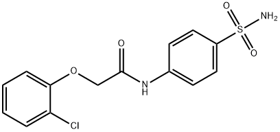 N-[4-(aminosulfonyl)phenyl]-2-(2-chlorophenoxy)acetamide Struktur