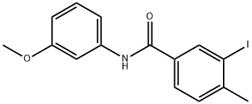 3-iodo-N-(3-methoxyphenyl)-4-methylbenzamide Structure