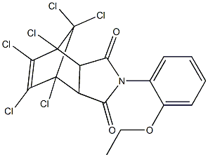 1,7,8,9,10,10-hexachloro-4-(2-ethoxyphenyl)-4-azatricyclo[5.2.1.0~2,6~]dec-8-ene-3,5-dione|
