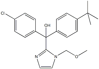 (4-tert-butylphenyl)(4-chlorophenyl)[1-(methoxymethyl)-1H-imidazol-2-yl]methanol 化学構造式