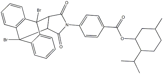 2-isopropyl-5-methylcyclohexyl 4-(1,8-dibromo-16,18-dioxo-17-azapentacyclo[6.6.5.0~2,7~.0~9,14~.0~15,19~]nonadeca-2,4,6,9,11,13-hexaen-17-yl)benzoate|