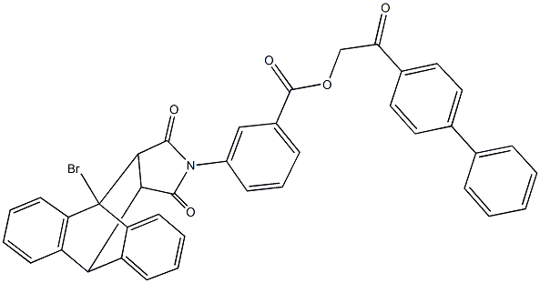498530-19-1 2-[1,1'-biphenyl]-4-yl-2-oxoethyl 3-(1-bromo-16,18-dioxo-17-azapentacyclo[6.6.5.0~2,7~.0~9,14~.0~15,19~]nonadeca-2,4,6,9,11,13-hexaen-17-yl)benzoate