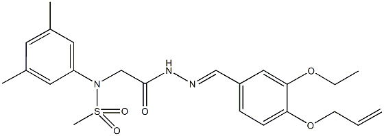 498532-68-6 N-(2-{2-[4-(allyloxy)-3-ethoxybenzylidene]hydrazino}-2-oxoethyl)-N-(3,5-dimethylphenyl)methanesulfonamide