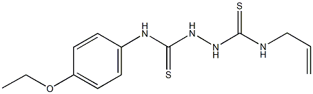 N~1~-allyl-N~2~-(4-ethoxyphenyl)-1,2-hydrazinedicarbothioamide 化学構造式