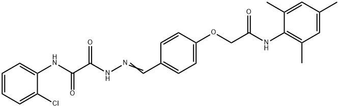 499110-71-3 N-(2-chlorophenyl)-2-(2-{4-[2-(mesitylamino)-2-oxoethoxy]benzylidene}hydrazino)-2-oxoacetamide