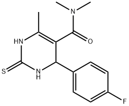 4-(4-fluorophenyl)-N,N,6-trimethyl-2-thioxo-1,2,3,4-tetrahydro-5-pyrimidinecarboxamide Structure