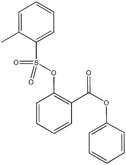 phenyl 2-{[(2-methylphenyl)sulfonyl]oxy}benzoate Structure