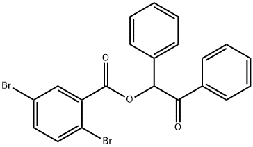 2-oxo-1,2-diphenylethyl 2,5-dibromobenzoate Struktur