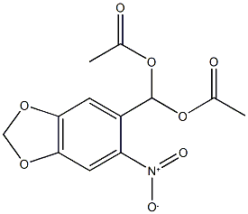 (acetyloxy){6-nitro-1,3-benzodioxol-5-yl}methyl acetate|