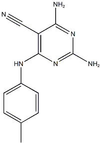500300-19-6 2,4-diamino-6-(4-toluidino)-5-pyrimidinecarbonitrile