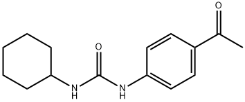 N-(4-acetylphenyl)-N'-cyclohexylurea Struktur