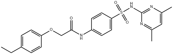 501107-03-5 N-(4-{[(4,6-dimethyl-2-pyrimidinyl)amino]sulfonyl}phenyl)-2-(4-ethylphenoxy)acetamide