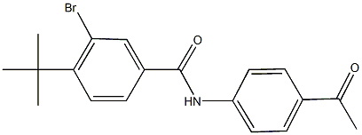 N-(4-acetylphenyl)-3-bromo-4-tert-butylbenzamide Structure