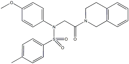 501913-94-6 N-[2-(3,4-dihydro-2(1H)-isoquinolinyl)-2-oxoethyl]-N-(4-methoxyphenyl)-4-methylbenzenesulfonamide