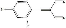 2-(4-bromo-2-fluorobenzylidene)malononitrile Structure