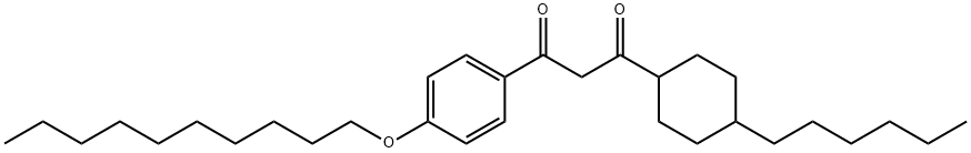 1-[4-(decyloxy)phenyl]-3-(4-hexylcyclohexyl)-1,3-propanedione Structure