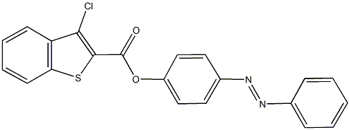 4-(2-phenyldiazenyl)phenyl 3-chloro-1-benzothiophene-2-carboxylate Structure