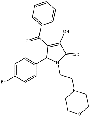 503864-11-7 4-benzoyl-5-(4-bromophenyl)-3-hydroxy-1-[2-(4-morpholinyl)ethyl]-1,5-dihydro-2H-pyrrol-2-one