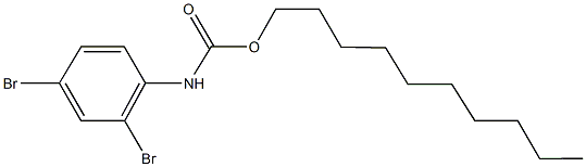 decyl 2,4-dibromophenylcarbamate Struktur