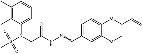 N-(2-{2-[4-(allyloxy)-3-methoxybenzylidene]hydrazino}-2-oxoethyl)-N-(2,3-dimethylphenyl)methanesulfonamide|