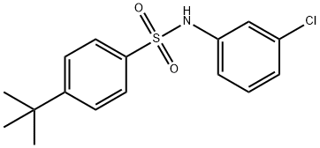 4-tert-butyl-N-(3-chlorophenyl)benzenesulfonamide Struktur