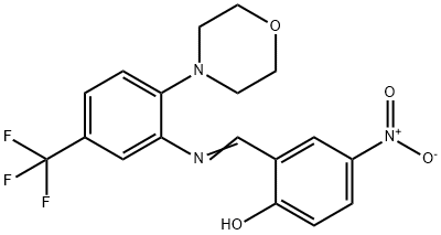 507466-71-9 4-nitro-2-({[2-(4-morpholinyl)-5-(trifluoromethyl)phenyl]imino}methyl)phenol