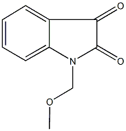 1-(methoxymethyl)-1H-indole-2,3-dione 化学構造式
