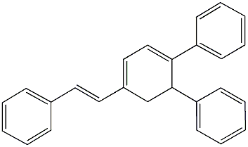 [6-phenyl-4-(2-phenylvinyl)-1,3-cyclohexadien-1-yl]benzene,51003-12-4,结构式